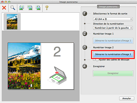 figure : fenêtre Image panorama